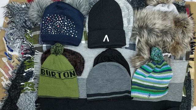 Шапки шарфы перчатки секонд оптом 15 пак