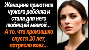 Жизненные Истории/Женщина приютила чужого ребёнка и стала для него любящей мамой, а спустя 20 лет