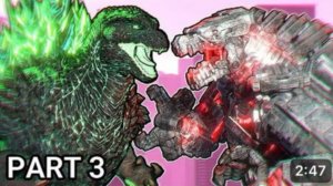 Годзилла минус Зеро vs Меха Годзилла|Анимация часть 3 (перезалитв с Ютуба)