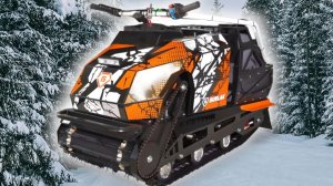 Бурлак ПРО – Улучшенная рама, с двигателем 15 л.с. и гусеницей 500 мм