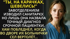 Куда лезешь! - зарычал завотделением на талантливую санитарку | Реальная история | Тихие Драмы