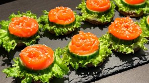 ЗАКУСКА с Красной рыбой на ПРАЗДНИК или ФУРШЕТ! СУПЕР Закуска на Новый Год 2026!