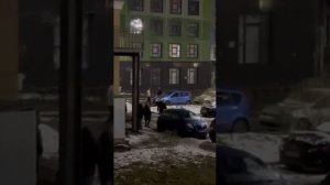 Пьяные подростки устроили драку со стрельбой во дворе ЖК «Ромашки» в Мурино (Ленобласть)