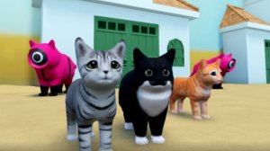 игра с котятами