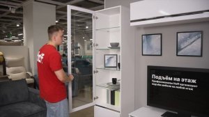 Шкаф-витрина 2 ящика Линда