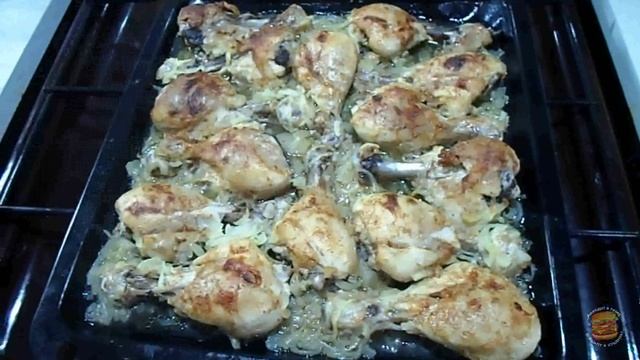 Куриные ножки с картошкой в духовке