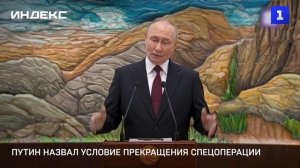 Путин назвал условие прекращения спецоперации