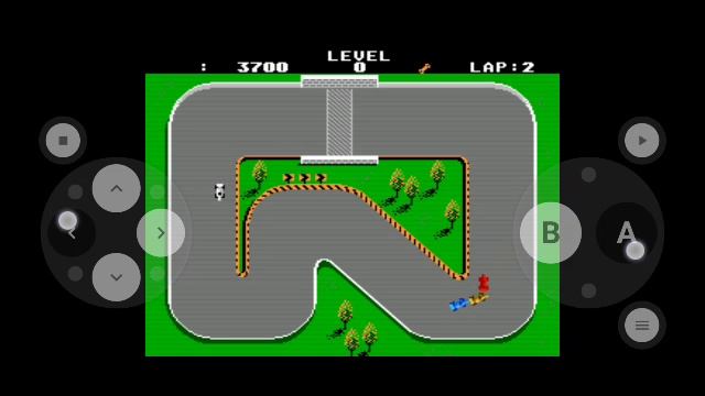 Super Sprint (NES) Gameplay