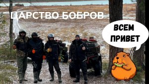 КВАДРОЦИКЛЫ-ЛЕДОКОЛЫ  ТАИНСТВЕННОЕ ОЗЕРО😈Дикие МЕДВЕДИ, БОБРЫ
