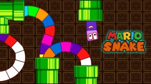 🐍Змейка в мире Марио! Сможет ли она пройти все уровни?