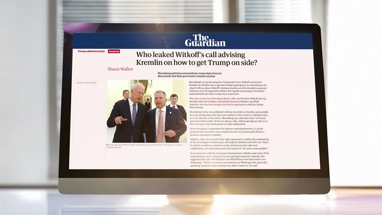 За попыткой дискредитации спецпосланника президента США Уиткоффа стоит одна из западных спецслужб.