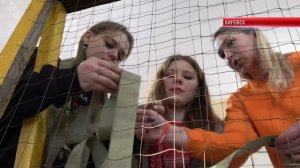 ТК "Родной". В Кировске женщины и школьники плетут маскировочные сети для военнослужащих