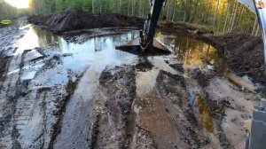 Строительство. дренажные работы, дорога, продолжение