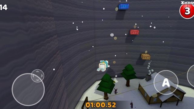 все наклейки и сундуки в снежной долине в игре Super Bear Adventure смотреть онлайн