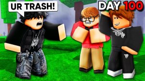 НАД НИМ ИЗДЕВАЛСЯ ЕГО ДРУГ И Я ПОМОГ ЕМУ в игре 99 ночей в лесу в РОБЛОКС