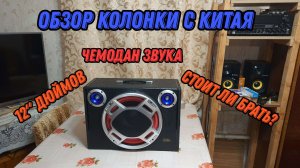 Обзор колонки с китая. Чемодан звука. Динамик 12 дюймов