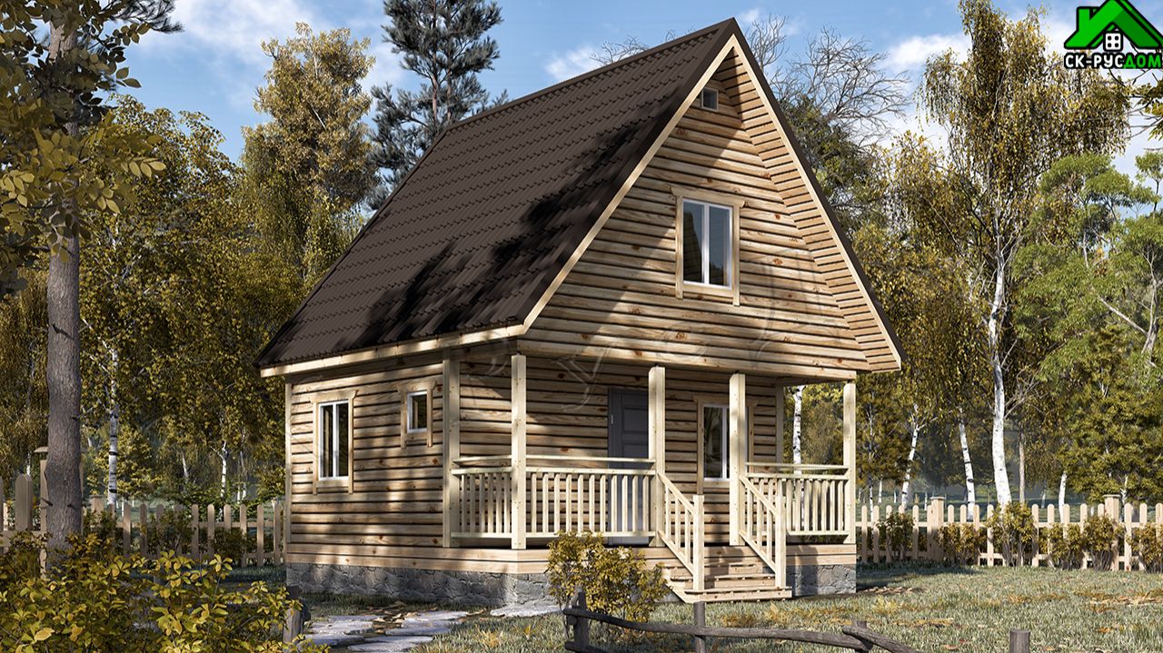 Дом 6 на 6 двухэтажный