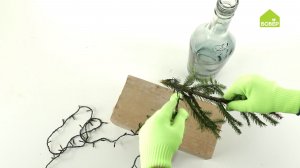 Новогодняя композиция «Ёлка в бутылке». Необычный декор для вашего интерьера