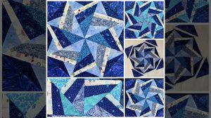 Лоскутные снежинки-калейдоскопы