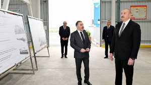 Ильхам Алиев принял участие в открытии завода по производству минеральной каменной ваты