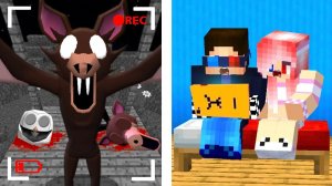 🦇СЛЕДИМ ПО КАМЕРАМ ЗА ЛЕТУЧЕЙ МЫШЬЮ 99 НОЧЕЙ В ЛЕСУ В МАЙНКРАФТ! ШЕДИ И ЛЕСКА MINECRAFT