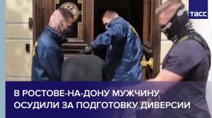 В Ростове-на-Дону мужчину осудили за подготовку диверсии