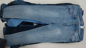 39040 Джинсы женские бренд, 11пак, 6E3, секонд (cream/extra) оптом