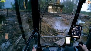 Строительство, дренажные работы в лесу, продолжение