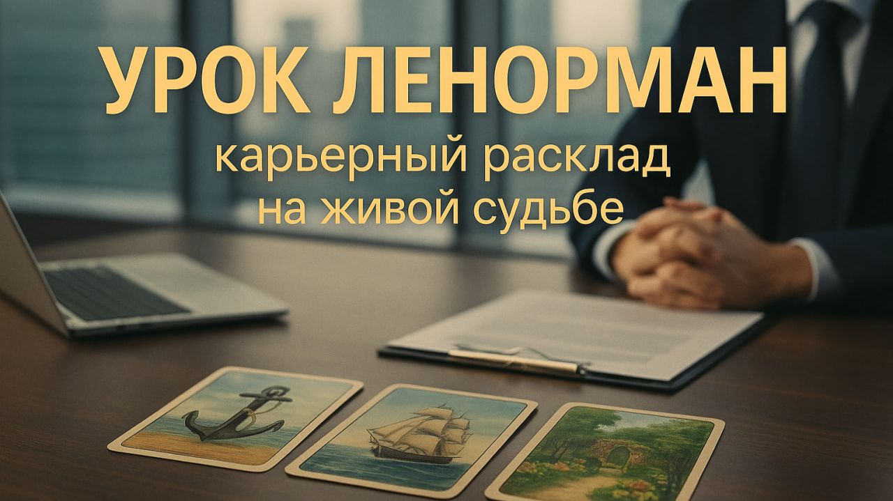 💼ОБУЧАЮЩИЙ РАСКЛАД ЛЕНОРМАН НА КАРЬЕРУ 💼 разбор на живой Судьбе. УРОК ЛЕНОРМАН.
