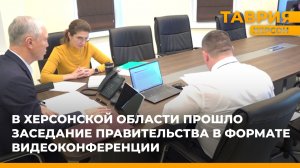 В Херсонской области прошло заседание Правительства в формате видеоконференции