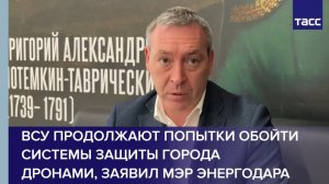 ВСУ продолжают попытки обойти системы защиты города дронами, заявил мэр Энергодара
