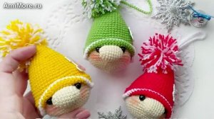 Амигуруми: схема Гномик | Игрушки вязаные крючком