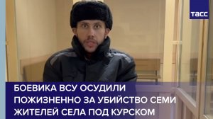 Боевика ВСУ осудили пожизненно за убийство семи жителей села под Курском