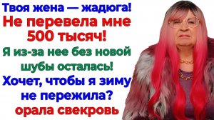 Свекровь орала, что без шубы замерзнет! Отправила ее на теплотрассу!| Аудио Истории | Семейные Драмы