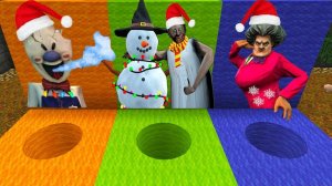 ВЫБЕРИ ЯМУ НОВОГОДНЯЯ БАБКА ГРЕННИ МИСС ТИ МОРОЖЕНЩИК В МАЙНКРАФТ