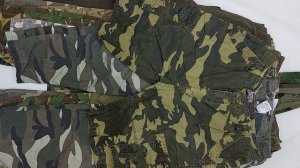 40791 Микс милитари (военка), 6пак, CREAM MILITARY MIX, секонд (cream/extra) оптом