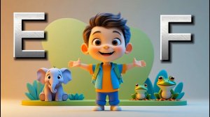 Учим английский. Алфавит буквы E-F мультик