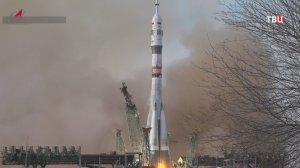 С "Байконура" стартовала ракета-носитель с пилотируемым кораблем "Союз МС – 28"