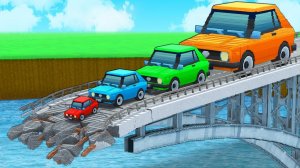 Машинки летают и прыгают! Развивающие мультики Машины помощники. Мультфильмы про машинки