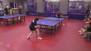 1/4 Сергеев/Ланцетова (1153) - Песин/Вольская (862) Настольный теннис МИКСТ 31 очко 16.11