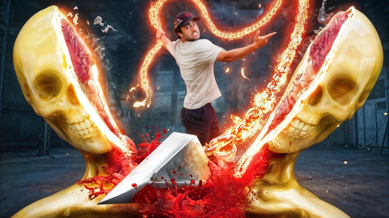 Тайлер Бланшард [Tyler Blanchard] тестирует смертельное оружие из видеоигр в реальности! 😱