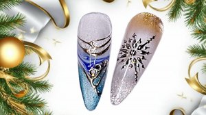 Идеи новогоднего дизайна ногтей  2026. МК