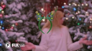 Новогодний ободок с оленьими рожками  | FIX PRICE