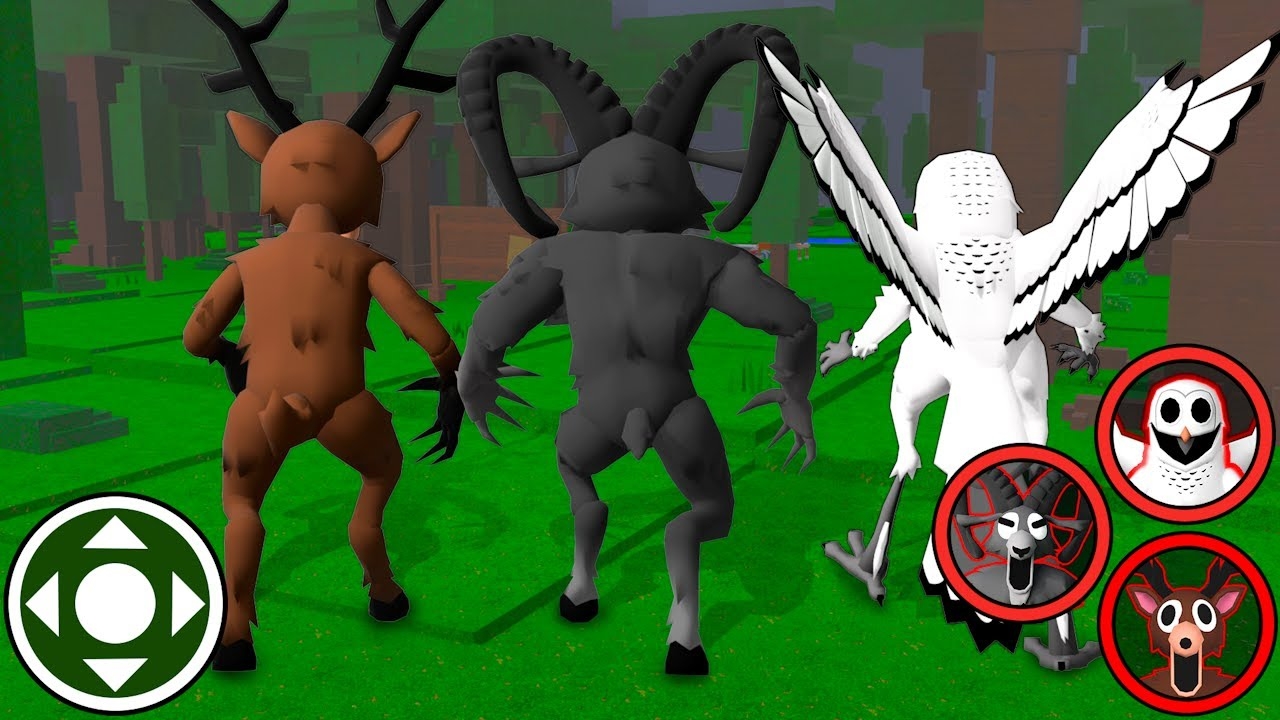 Стал бараном, оленем и совой в игре «99 ночей в лесу» в Roblox! Анимация Роблокс