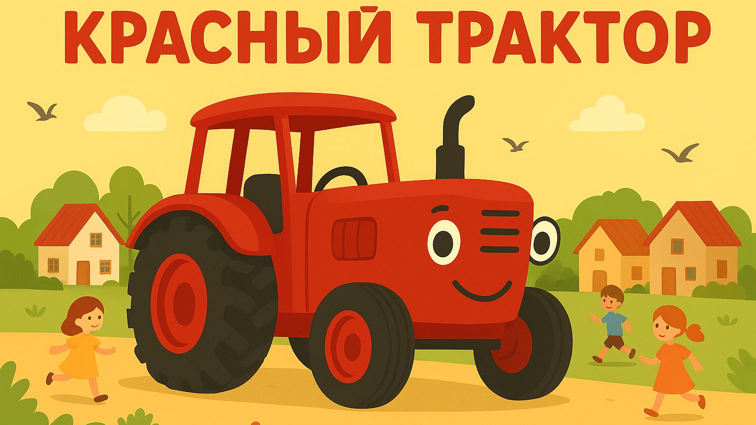 ДЕТСКИЙ МУЛЬТИК ПРО КРАСНЫЙ ТРАКТОР. СИНИЙ ТРАКТОР ДЛЯ ДЕТЕЙ. ПЕСЕНКА ПРО ТРАКТОР.