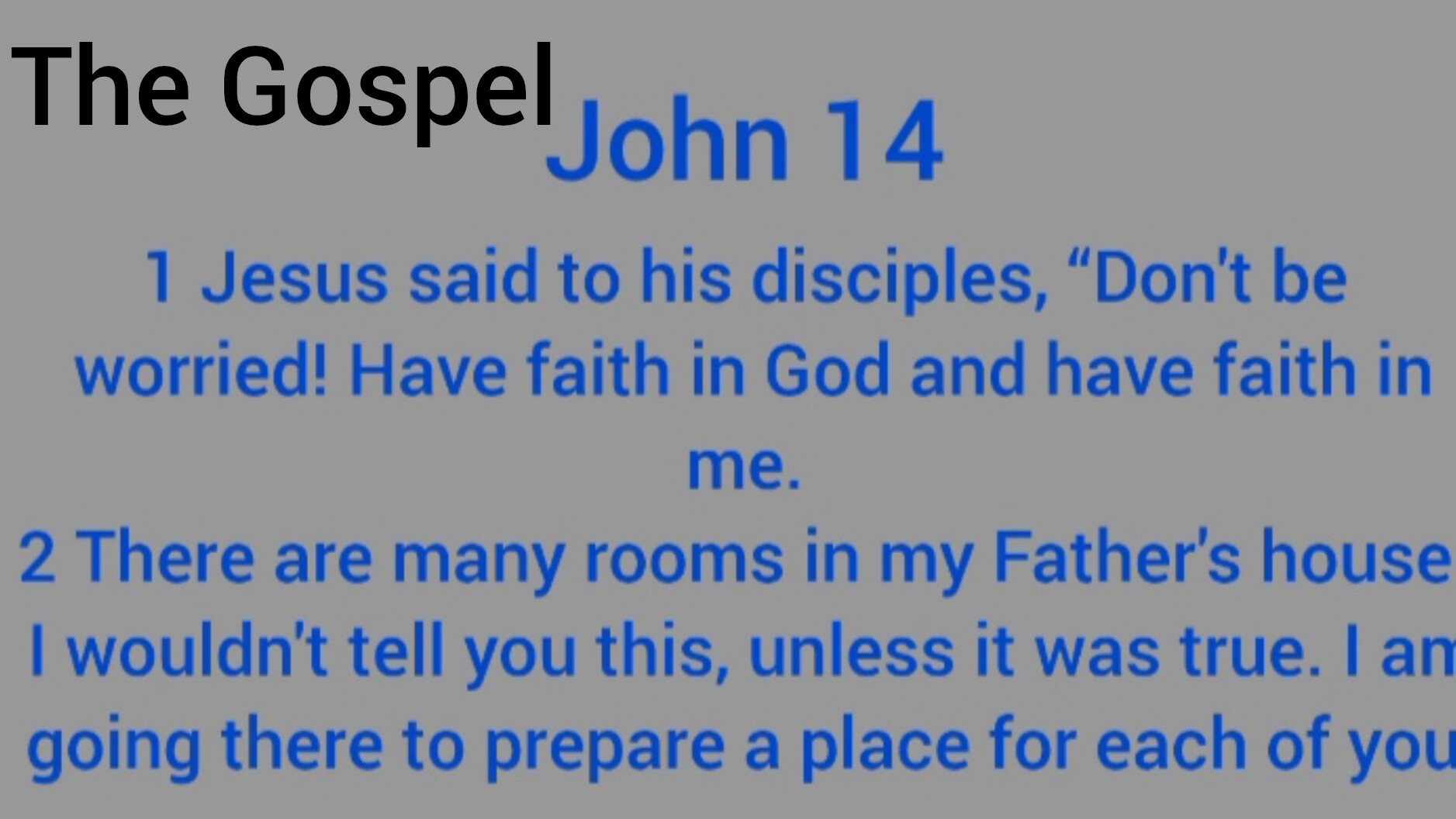 The Gospel _ John 14 - Contemporary English Version (Anglicised) 2012. Audiobook.