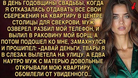 -ДАВАЙ ДЕНЬГИ, ТВАРЬ! Я В СЛЕЗАХ ВЫЛЕТЕЛА НА УЛИЦУ. А ЕДВА НАУТРО МУЖ С МАТЕРЬЮ ПРИШЛИ В КВАРТИРУ.. смотреть онлайн