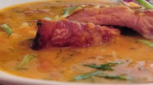 ГОРОХОВЫЙ СУП С КОПЧЕНЫМИ РЕБРЫШКАМИ ЗА 35 МИН