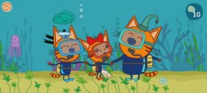 Три Кота Мультфильм Игра Морской Котик.