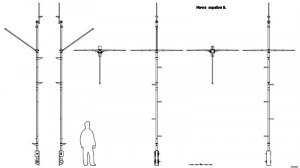 Мачта корабля B. Чертёж. Ship mast B. Drawings.